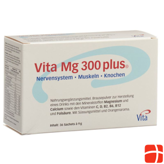 Vita Mg 300 Plus effervescent powder orange 36 Btl 9 g