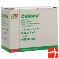 Cellona plaster bandages 2.75mx7.5cm fine creamy 12 pcs.