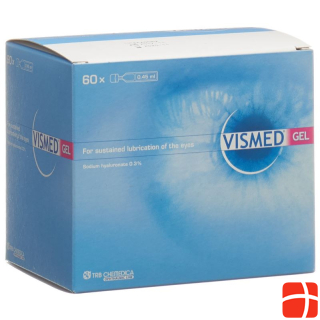 VISMED Gel 3 mg/ml Hydrogel Benetzung des Auges 60 Monodos 0.45 