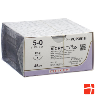 VICRYL PLUS 45cm violett 5-0 FS-2 36 Stk