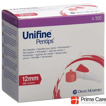 UNIFINE PENTIPS needles 29G 0.33x12mm 100 pcs.