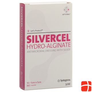 SILVERCEL Hydroalginate Compresses 5x5cm 10 pcs.