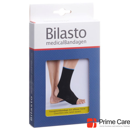 Bilasto ankle brace XL heel open black/blue