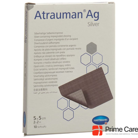 Atrauman Ag compresses 5x5cm sterile 10 pcs.