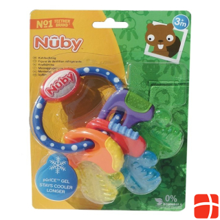 Nuby teething ring key with ice gel