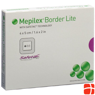 Mepilex Border Lite silicone foam dressing 4x5cm 10pcs
