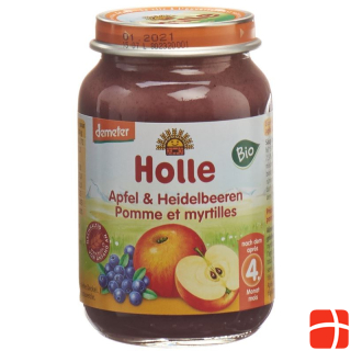 Holle apple & blueberries demeter organic 190 g