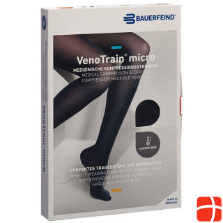 VENOTRAIN MICRO A-G KKL2 L нормальный/длинный открытый носок черный