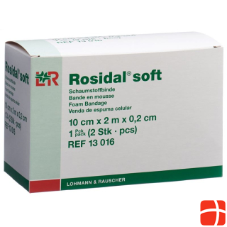 Rosidal soft foam bandage 2.0mx10cmx0.2cm 2 pcs