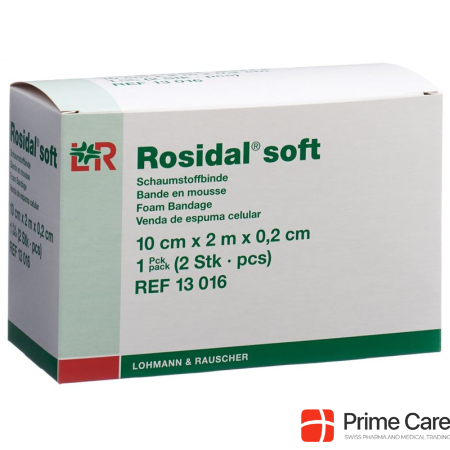 Бинт из мягкой пены Rosidal 2,0мx10смx0,2см 2 шт.