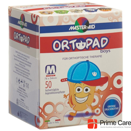 Ortopad occlusion plaster medium boys 2-4 years 50 pcs