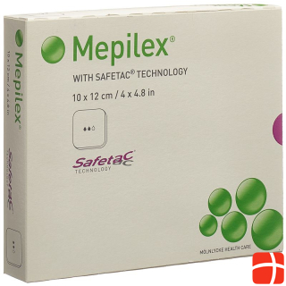 Mepilex foam dressing Safetac 10x12cm silicone 5 pcs.