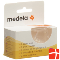 MEDELA replacement teat with medium flow 2 pcs.