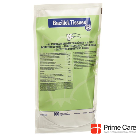 Bacillol Tissues Flächendesinfektion refill 100 Stk