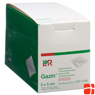Набор марлевых компрессов Газин 5х5см 12-кратный стерильный 20 х 5 шт.