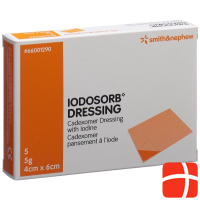 Iodosorb Dressing 5 g 4x6cm 5 Stk