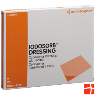 Iodosorb dressing 17 g 8x10cm 2 pcs