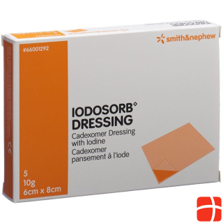 Iodosorb dressing 10 g 6x8cm 5 pcs.