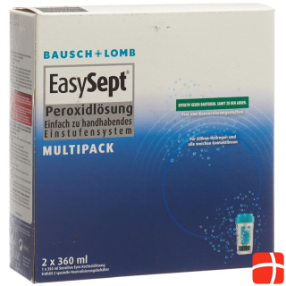 Bausch Lomb EasySept Peroxide Multipack + Saline 2 x 360 ml