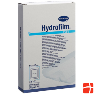 Hydrofilm PLUS waterproof wound dressing 9x15cm sterile 25 pcs.