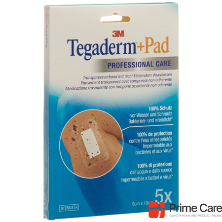 3M Tegaderm+Pad 9x10cm wound pad 4.5x6cm 5pcs