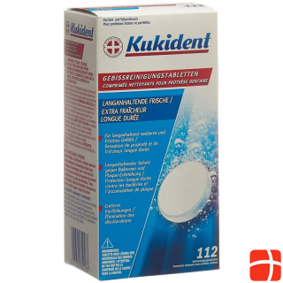 Kukident cleaning tabs Comp long-lasting freshness 112 pcs.