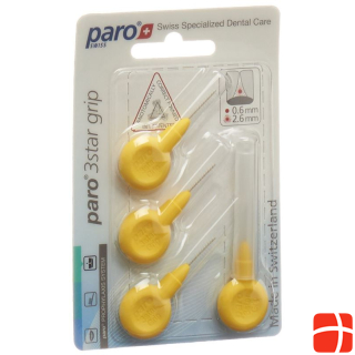 PARO 3STAR-GRIP 2.6mm gelb zylin 4 Stk