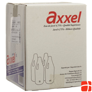 Axxel Javel Liquid 4.75 % Classic 4 Fl 1 lt