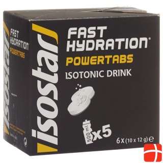Isostar Power Tabs Effervescent Tab Citron 6 x 10 Stk