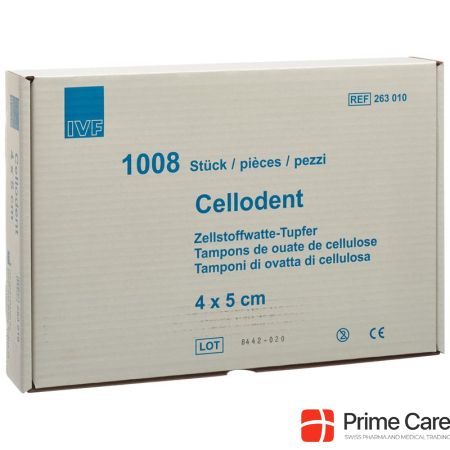 Cellodent cellulose wadding swab 4x5cm 12x 1008 pcs
