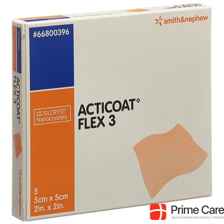 Acticoat Flex 3 wound dressing 5x5cm 5 pcs.