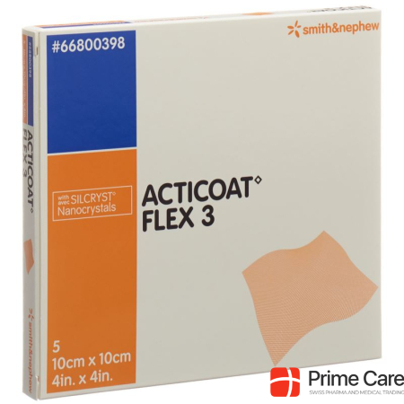 Acticoat Flex 3 Раневая повязка 10x10 см 5 шт.
