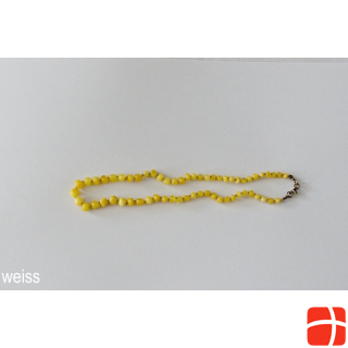 Amberstyle amber necklace white 32cm with lobster clasp