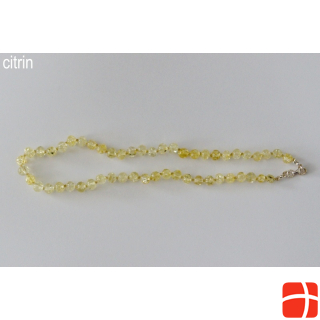 Amberstyle amber necklace citrine 32cm with lobster clasp