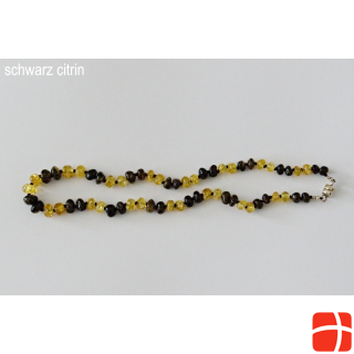 Amberstyle amber necklace black citrine 32cm with magnetic clasp