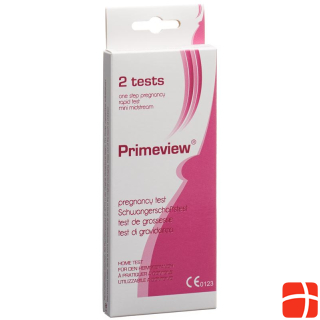 Primeview hCG midstream pregnancy test mini 2 Stk