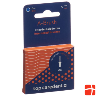 Top Caredent A6 IDBH-B interdental brush blue >1.25mm 5 pcs.