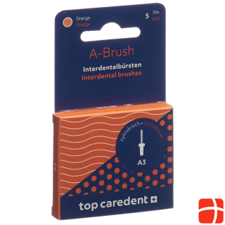 Top Caredent A3 IDBH-O interdental brush orange >0.9mm 5 pcs.
