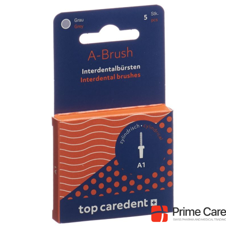 Top Caredent A1 IDBH-X interdental brush grey >0.7mm 5 pcs.