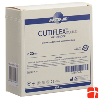 Cutiflex Round foil plaster 25mm 150 pcs.