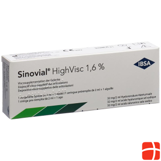 Sinovial HighVisc Inj Sol 1,6% Fertspr 2 мл