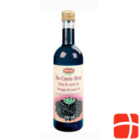 Morga Cassis Syrup with fruit pulp organic act 500 ml