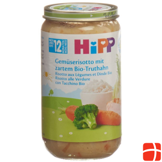 HIPP vegetable risotto with tender turkey jar 250 g