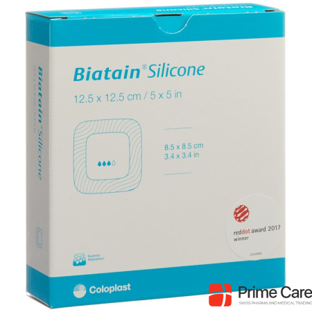 Biatain Silicone Foam Bandage 12.5x12.5cm self-adhesive 10 pcs.