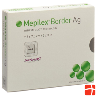 Mepilex Ag Border Foam Dressing 7.5x7.5cm 5 шт.