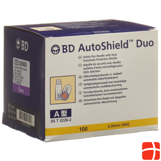 BD AutoShield Duo Safety Pen Needle 5 мм 100 шт.