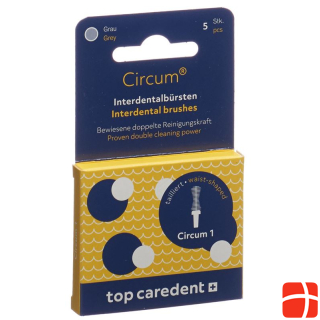Top Caredent Circum 1 CDB-1 interdental brush gray >0.90mm 5 