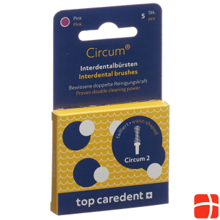 Top Caredent Circum 2 CDB-2 interdental brush pink >1.10mm 5 