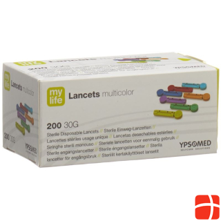 mylife Lancets Einweglanzetten multicolor 200 Stk