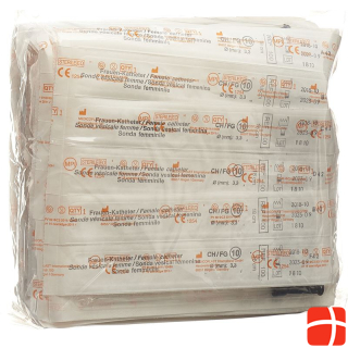 Qualimed Female Catheter CH10 18cm PVC sterile 100 pcs.